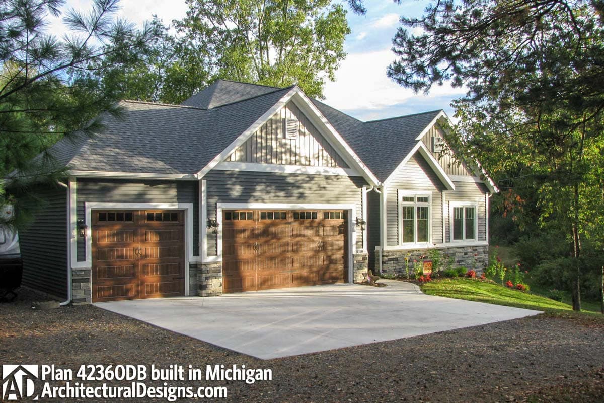 build gallery item - House Plan 42360DB Comes to Life in Michigan!