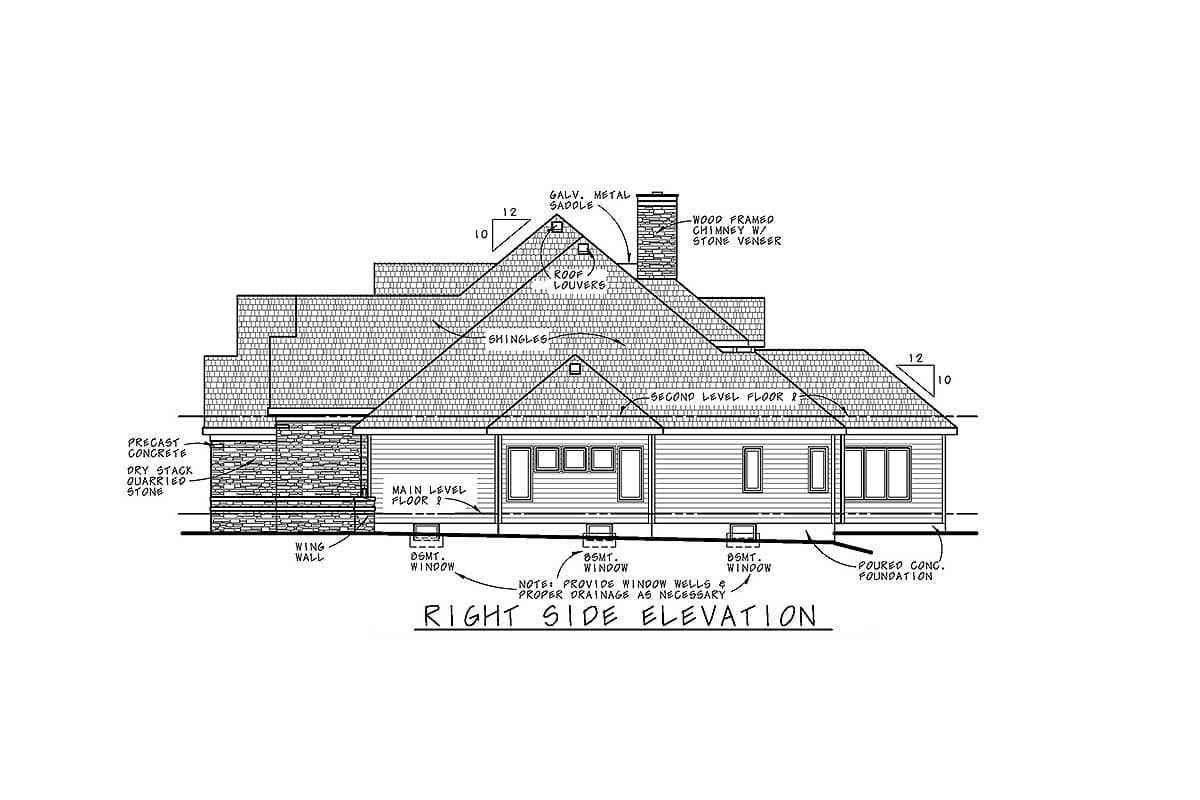Plan 42365DB: Stone Manor House - Image #5 - European