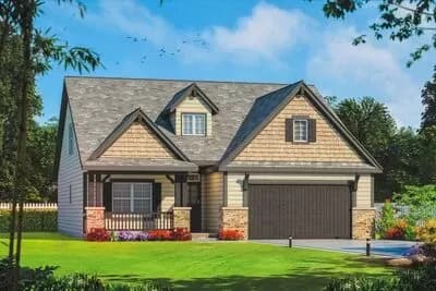 Craftsman House Plan with Two Main Floor Masters - 2116 Sq Ft