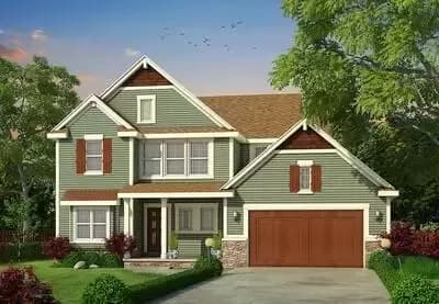 3 Bed Traditional House Plan with Flex Room