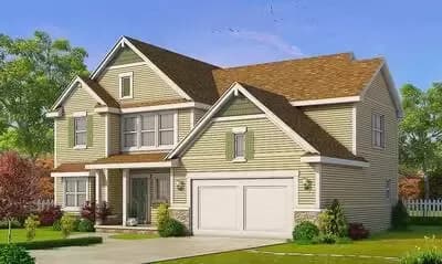 4 Bed Traditional House Plan with Flex Room