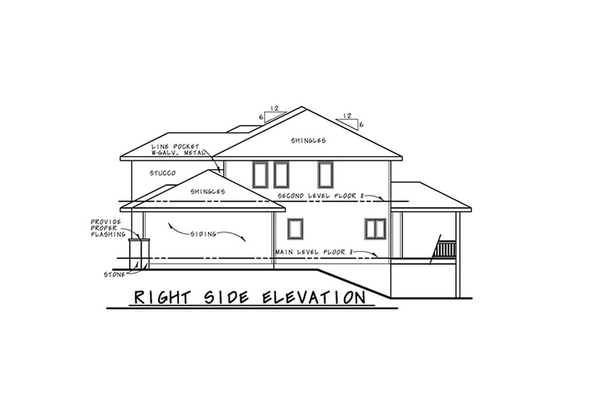 Plan 42381DB: 4 Bed Prairie Style House Plan - Image #7 - European, Northwest, Transitional