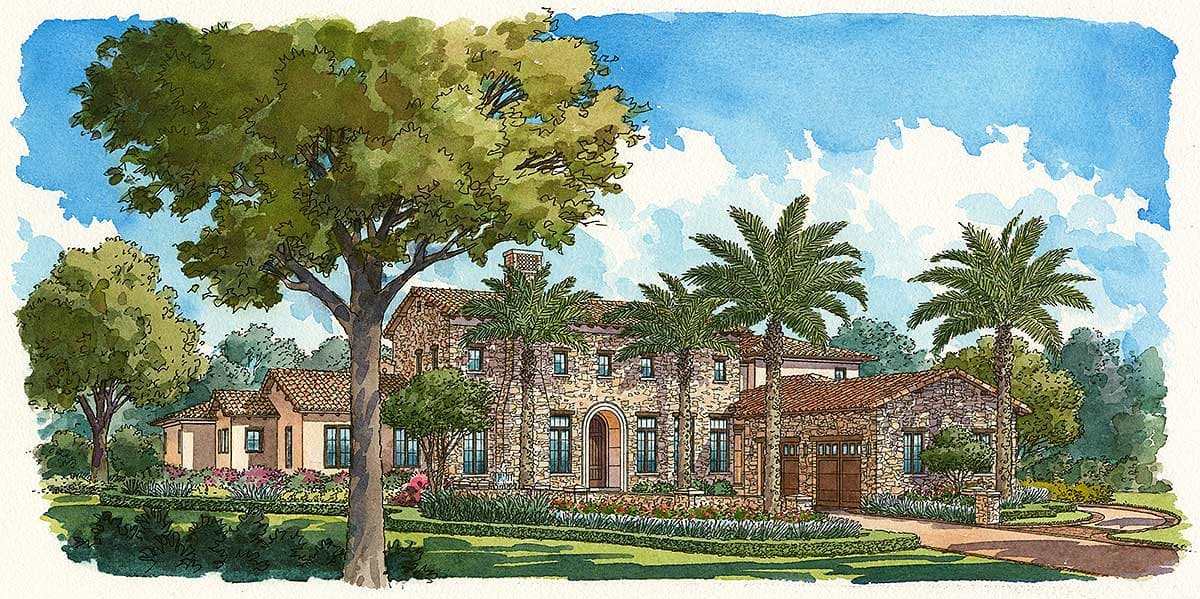 Plan 42814MJ: Stunning Tuscan Abode - Image #20 - European, Mediterranean, Tuscan