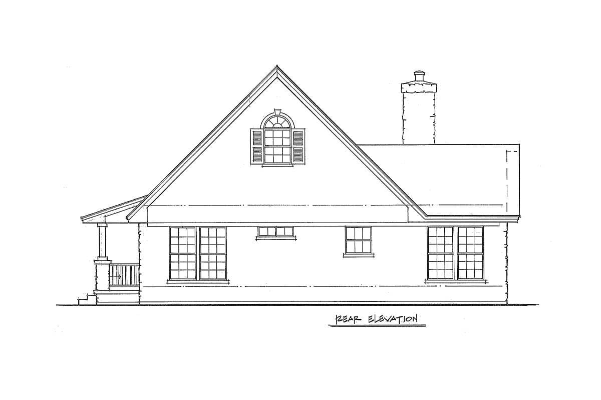 Plan 46000HC: Classic Hill Country House Plan - 1065 Ssq Ft - Image #5 - Cottage, Country, Hill Country