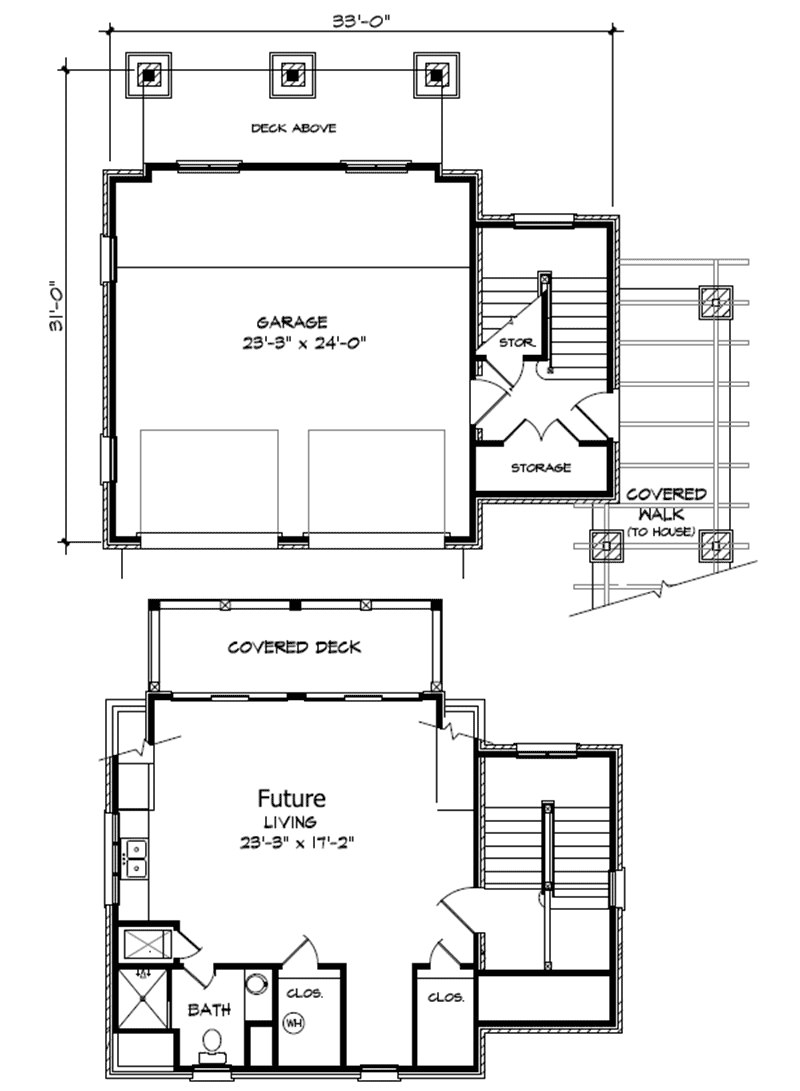 Plan 46008HC: Unique Hill Country Home Plan - Floor Plan - Garage - Country, Hill Country, Mountain, Vacation