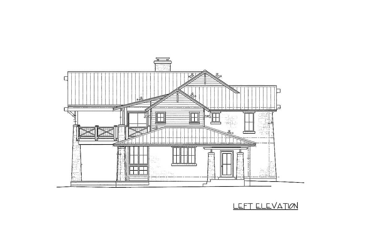 Plan 46008HC: Unique Hill Country Home Plan - Image #16 - Country, Hill Country, Mountain, Vacation