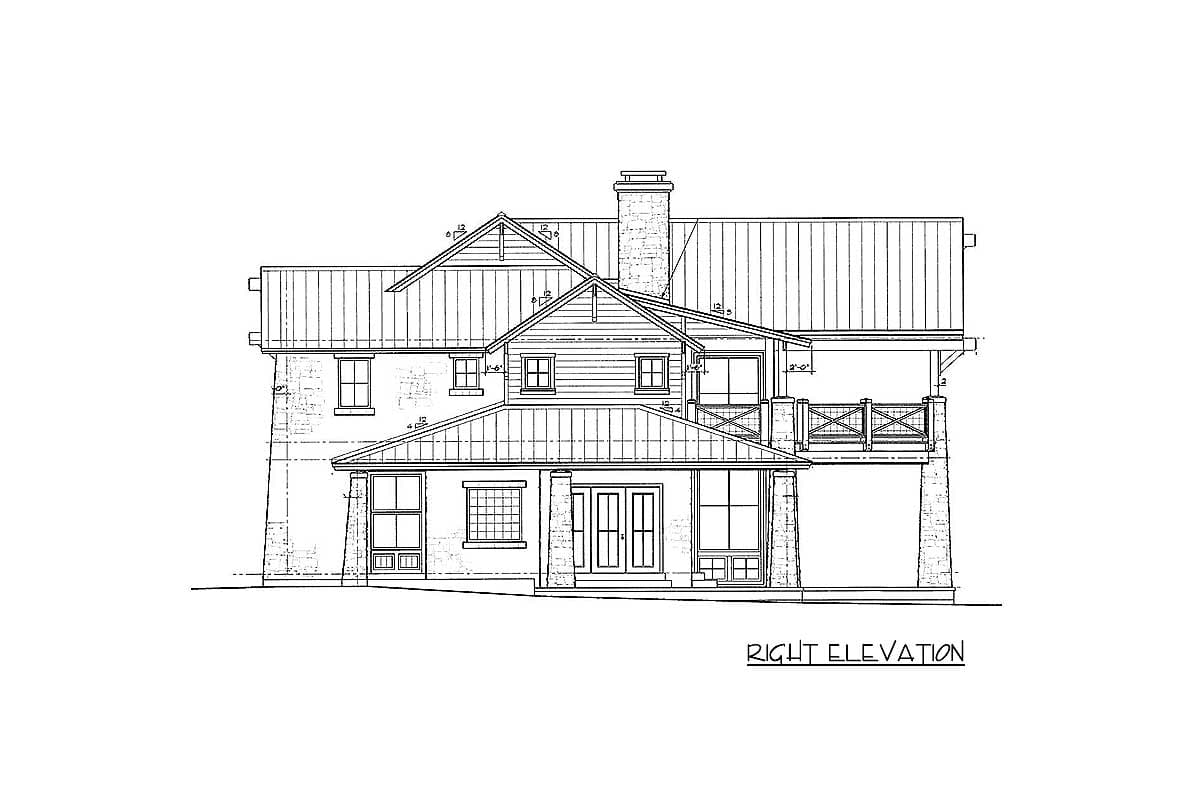Plan 46008HC: Unique Hill Country Home Plan - Image #15 - Country, Hill Country, Mountain, Vacation