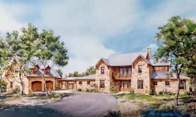 Unique Hill Country Home Plan