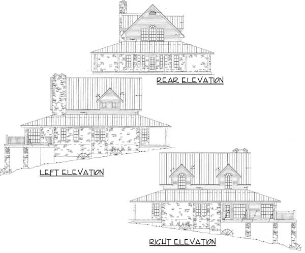 Plan 46017HC: Hill Country House Plan with Indoor and Outdoor Fireplaces - 2398 Sq Ft - Image #4 - Country, Farmhouse, Hill Country