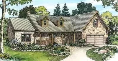 Stone Ranch Home Plan