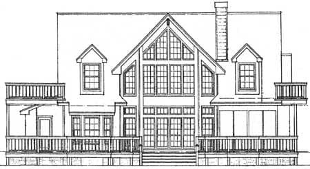 Plan 46036HC: Country Stone Cottage Home Plan - Image #4 - Country, Hill Country