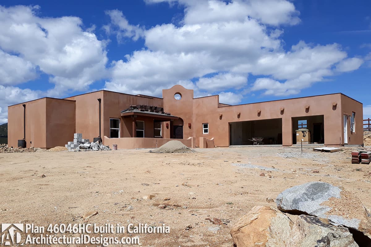 Plan 46046HC: Southwestern Home Plan with Unusual Shape - Image #5 - Adobe , Southwest, Spanish