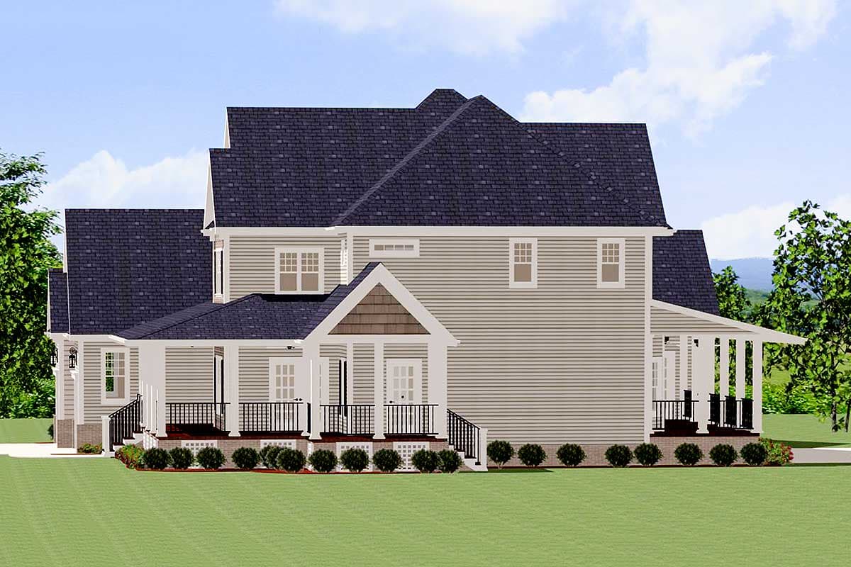 Plan 46226LA: Beautiful Farmhouse Home with Wrap-Around Porch - Image #5 - Country, Farmhouse, Traditional