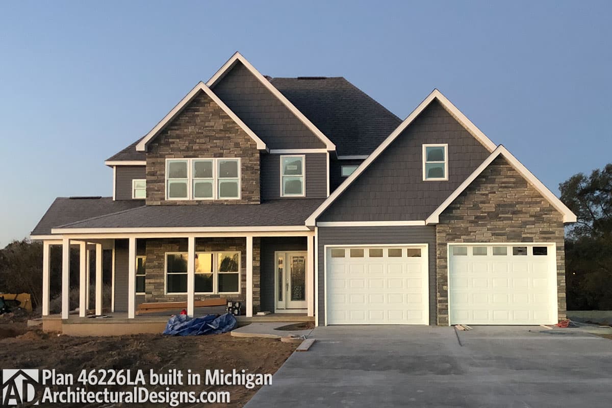 build gallery item - House Plan 46226LA comes to life in Georgia!