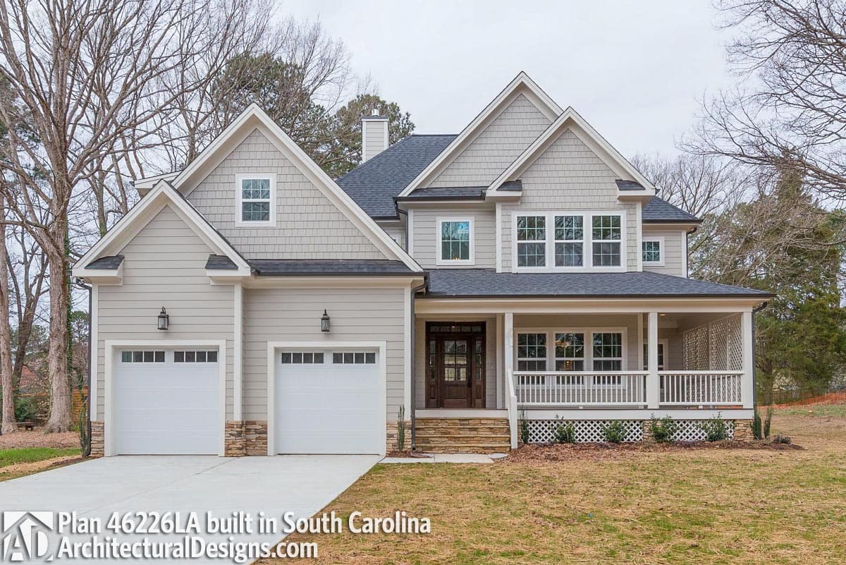 build gallery item - House Plan 46266LA comes to life in South Carolina!