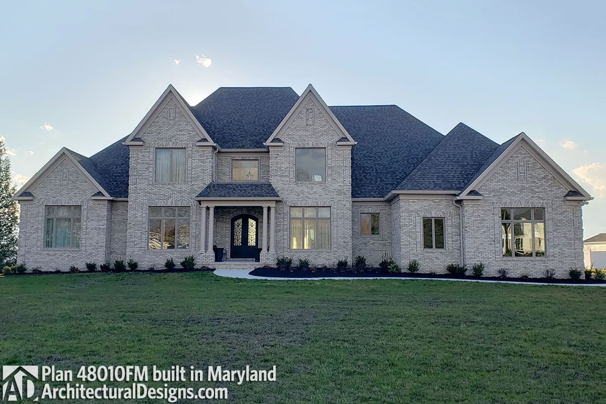 build gallery item - House Plan 48010FM comes to life in Maryland