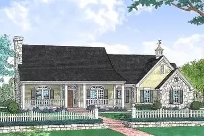 Three Bedroom House Plan, Southern Style
