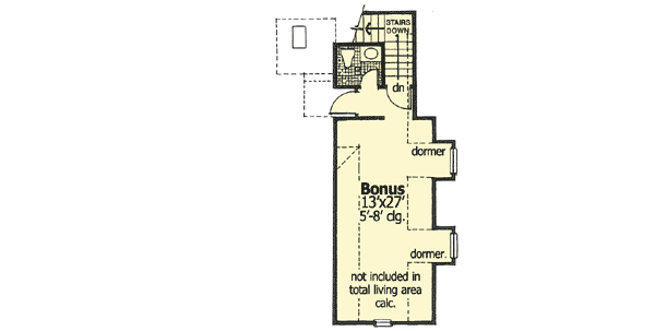 Plan 48086FM: Attention to Detail - Floor Plan - Bonus - European, French Country