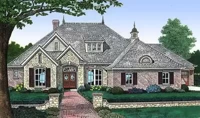 Elegant European Home Plan - 2260 Sq Ft