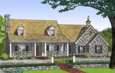 Four Bedroom House Plan, Southern Style