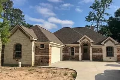 French Country Cottage of Brick and Stone