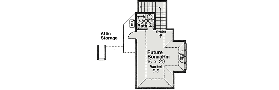 Plan 48245FM: Spacious One Level Home Plan - Floor Plan - 2nd Floor - European, French Country, Traditional