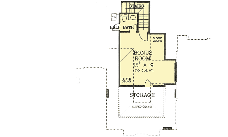 Plan 48254FM: European House Plan with Vaulted Great Room - Floor Plan - 2nd Floor - European, French Country, Traditional