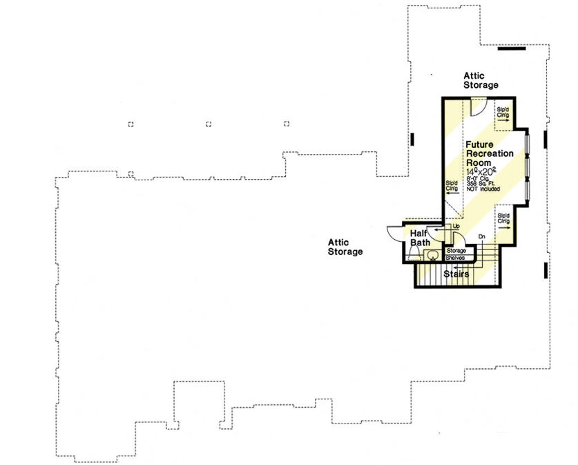 Plan 48278FM: Beauty in Three Sizes - Floor Plan - Bonus - European, French Country