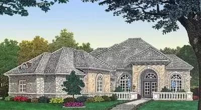 European House Plan with Optional Rec Room