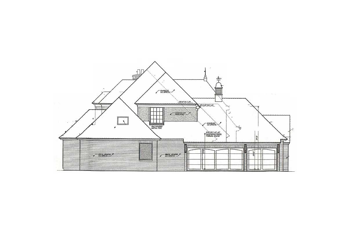 Plan 48315FM: 4 Bedroom French Country - Image #4 - European, French Country