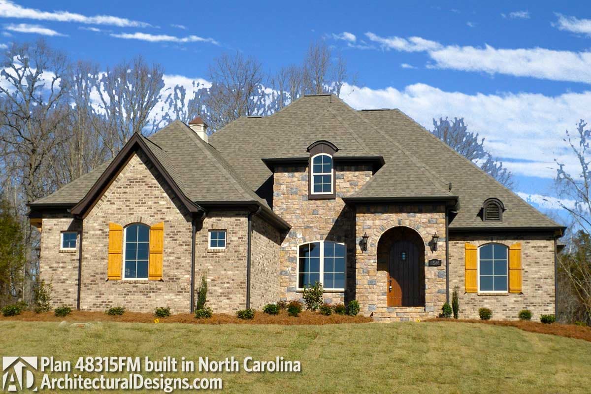 build gallery item - House Plan 48315FM comes to life in North Carolina...