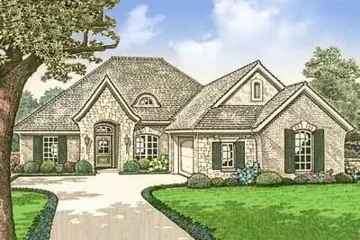 Tidy French Country House Plan