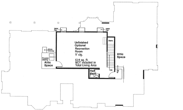 Plan 48331FM: House Plan with Room to Grow - Floor Plan - 2nd Floor - European, French Country