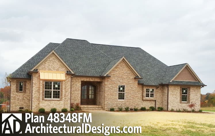 build gallery item - French Country House Plan 48348FM comes to life in Tennessee
