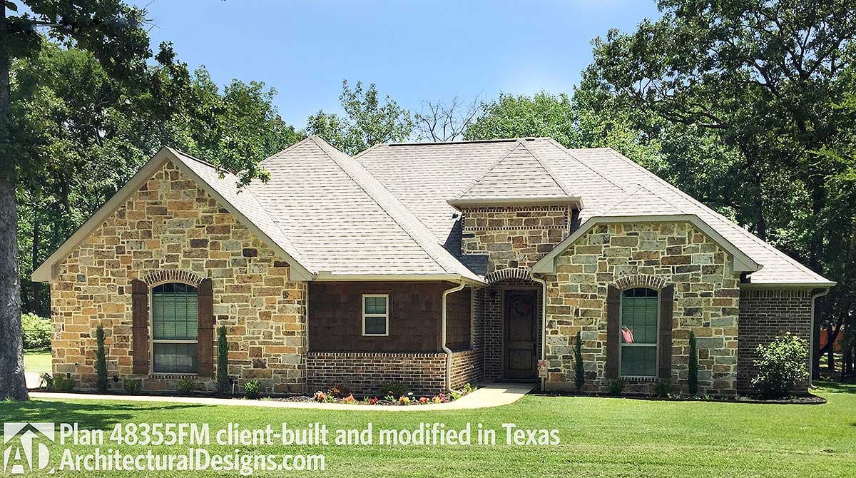 build gallery item - House Plan 48355FM modified in Texas!