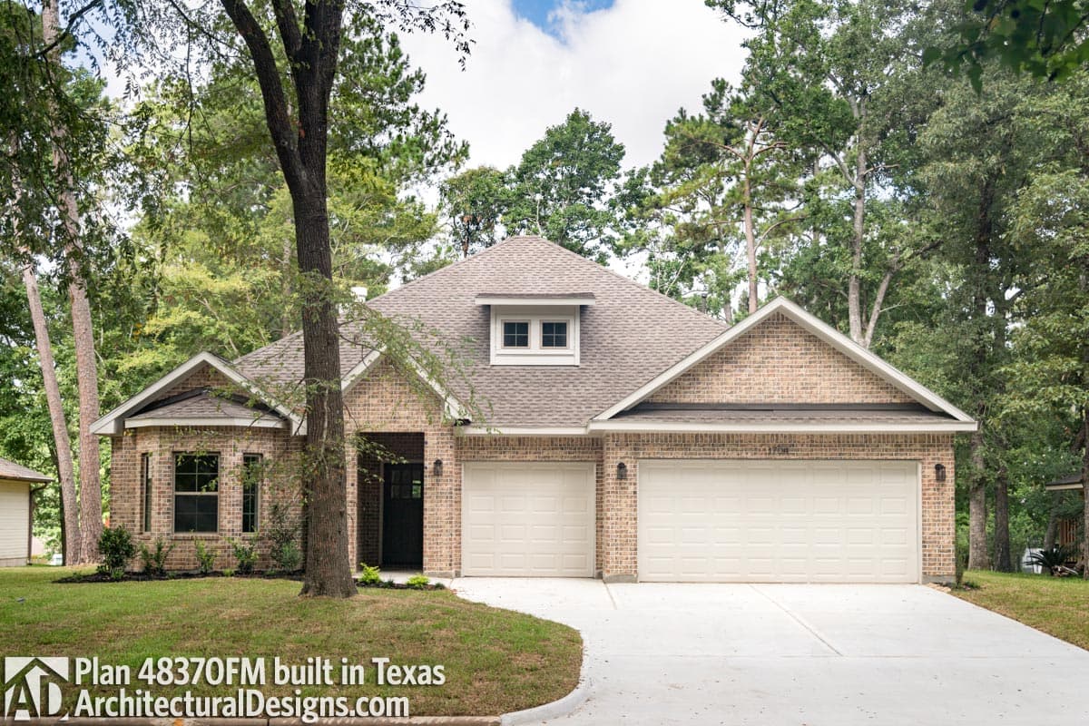build gallery item - House Plan 48370FM Comes to Life in Texas