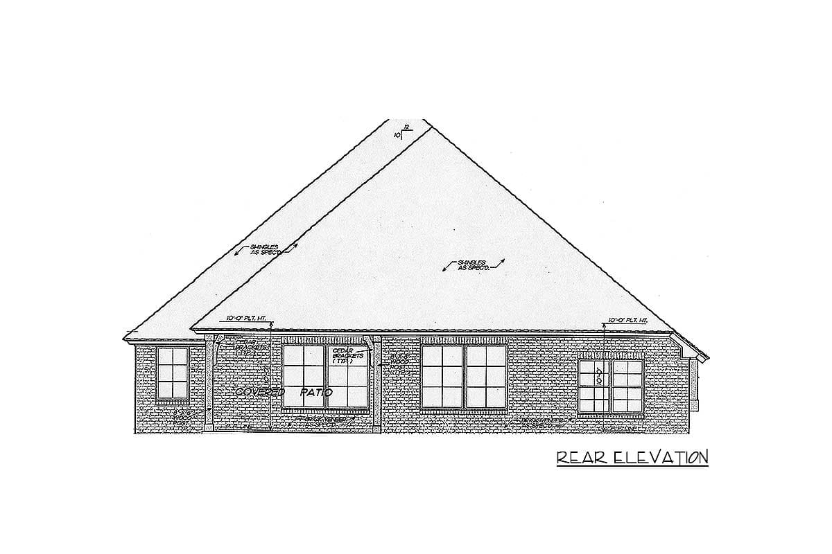 Plan 48370FM: Graceful Arched Entry - Image #4 - European, Traditional