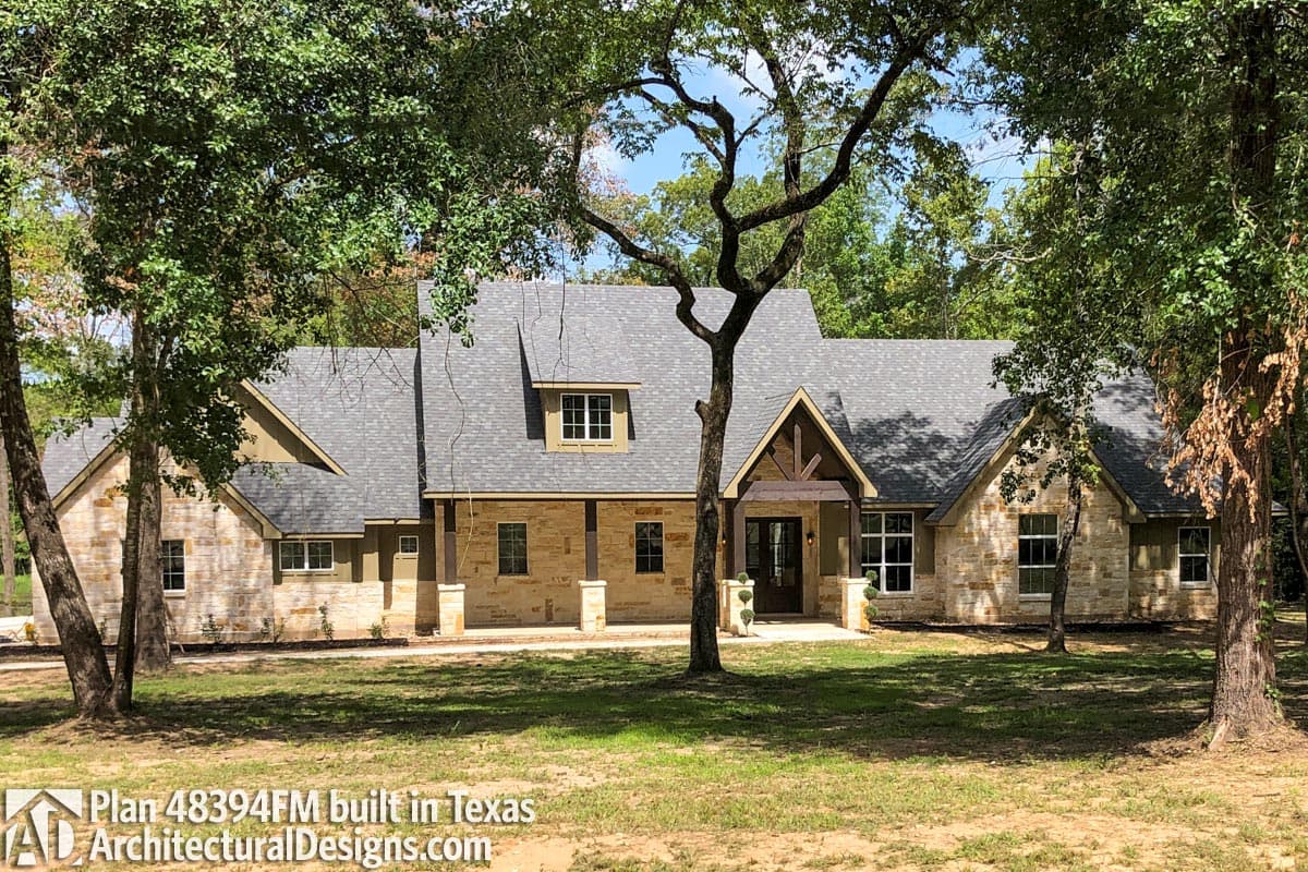build gallery item - House Plan 48394FM Comes to Life in Texas