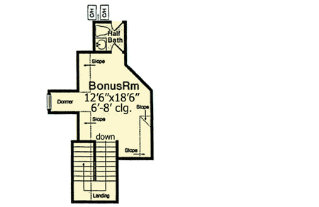 Plan 48405FM: Secluded Master Suite - Floor Plan - Bonus - European, French Country, Traditional
