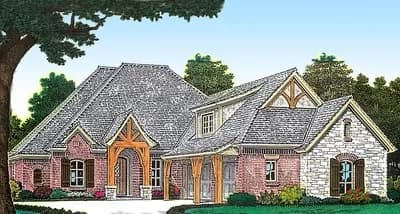European Country Home Plan