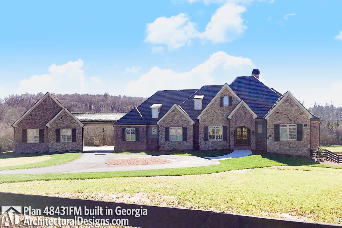 build gallery item - House Plan 48431FM comes to life in Georgia