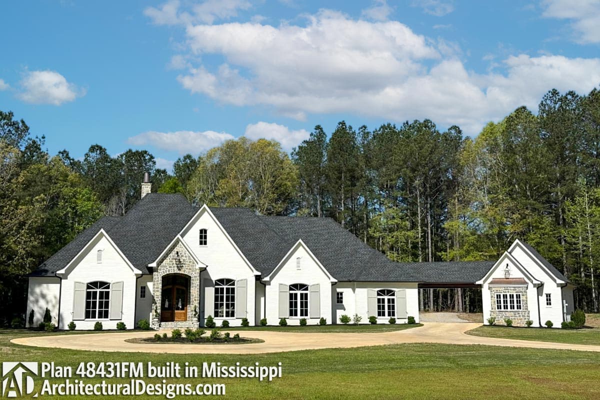build gallery item - House Plan 48431FM Comes to Life in Mississippi