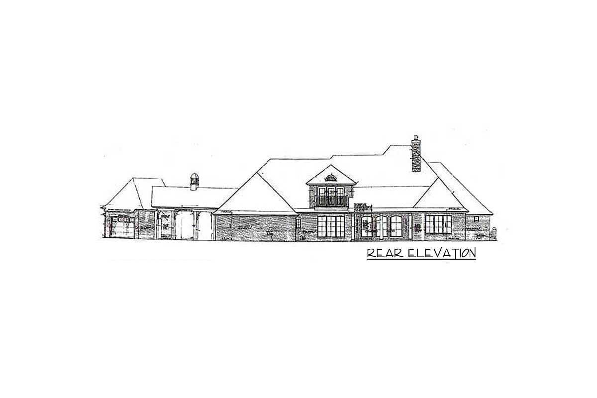 Plan 48431FM: Grand European Manor Style Home Plan - 3193 Sq Ft - Image #7 - European, French Country