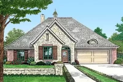 Stylish European House Plan