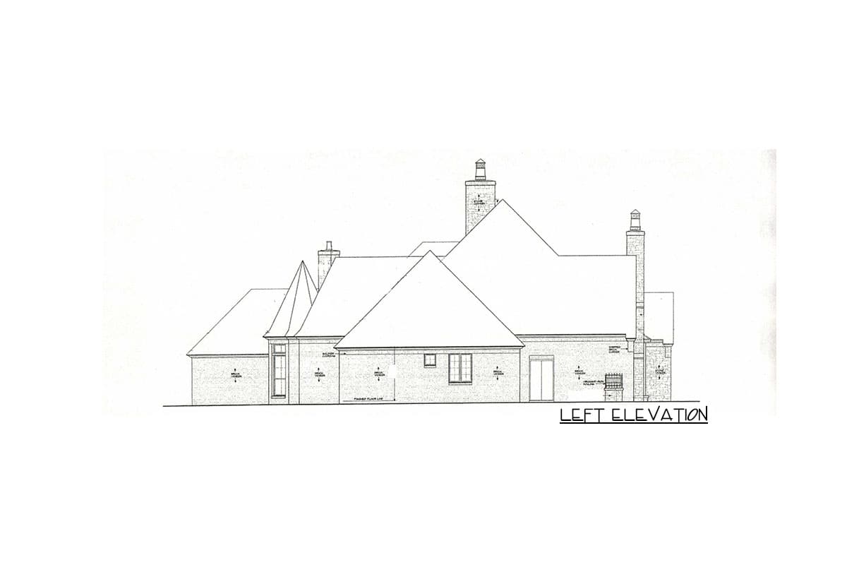 Plan 48514FM: Elegant 4 Bed French Country House Plan - Image #4 - European, French Country