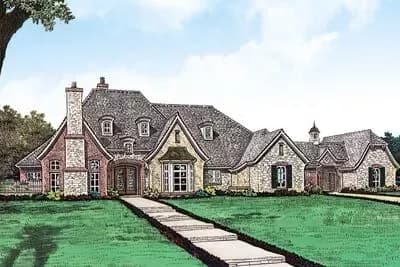 Elegant 4 Bed French Country House Plan