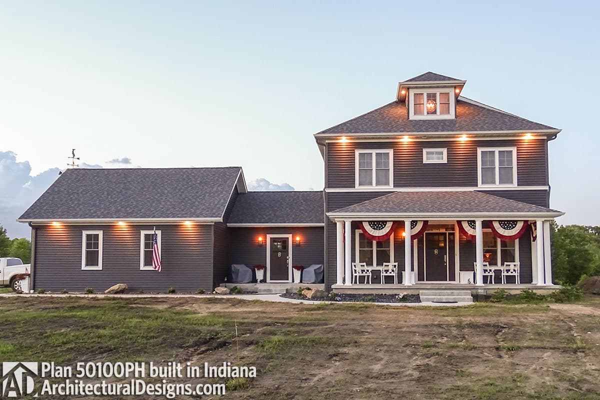 build gallery item - House Plan 50100PH comes to life in Indiana