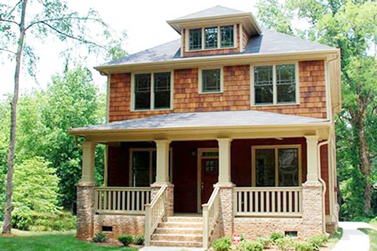 Plan 50100PH: Traditional Four Square House Plan - Image #5 - Country, Craftsman, Traditional