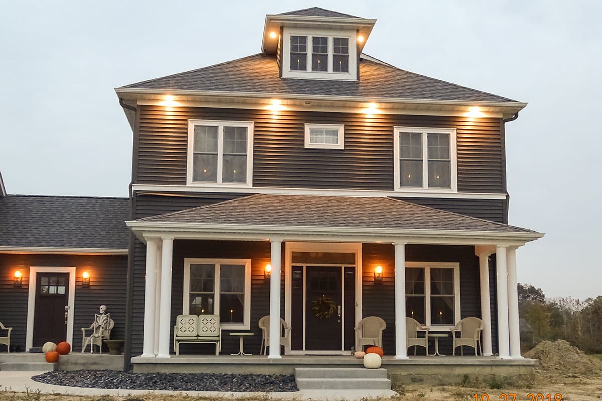 Plan 50100PH: Traditional Four Square House Plan - Image #4 - Country, Craftsman, Traditional