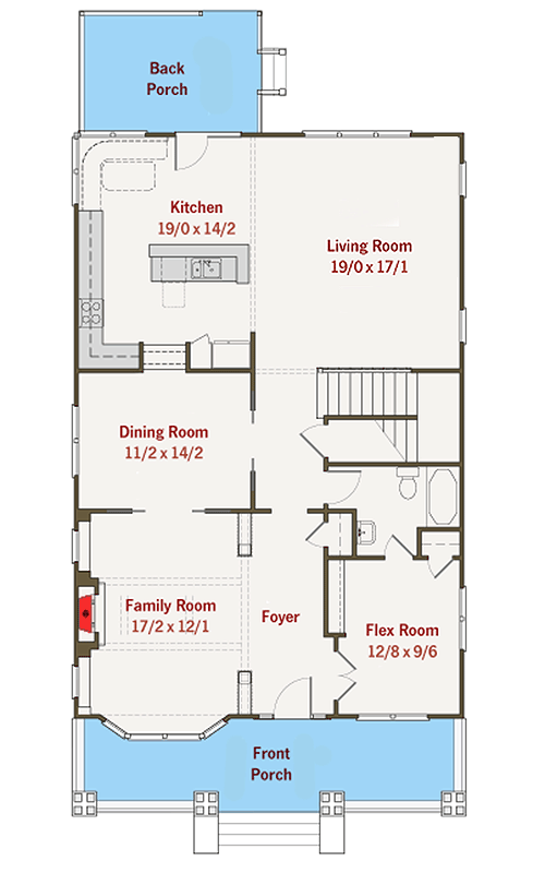 Plan 50107PH: Charming Details - Floor Plan - Main Level - Craftsman, Northwest